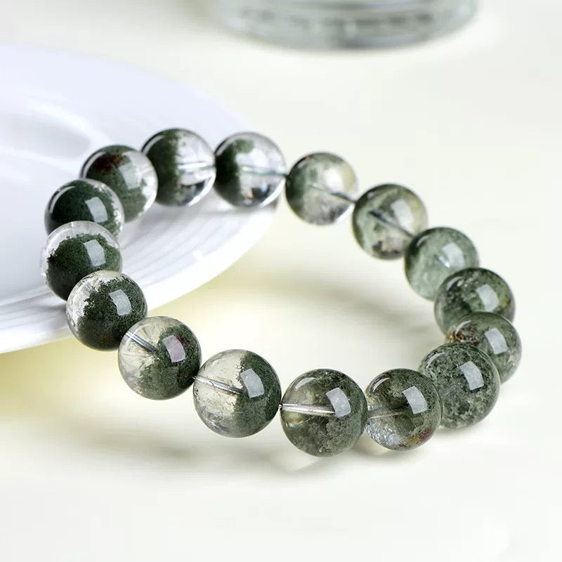 4A Green Ghost Crystal Bracelet