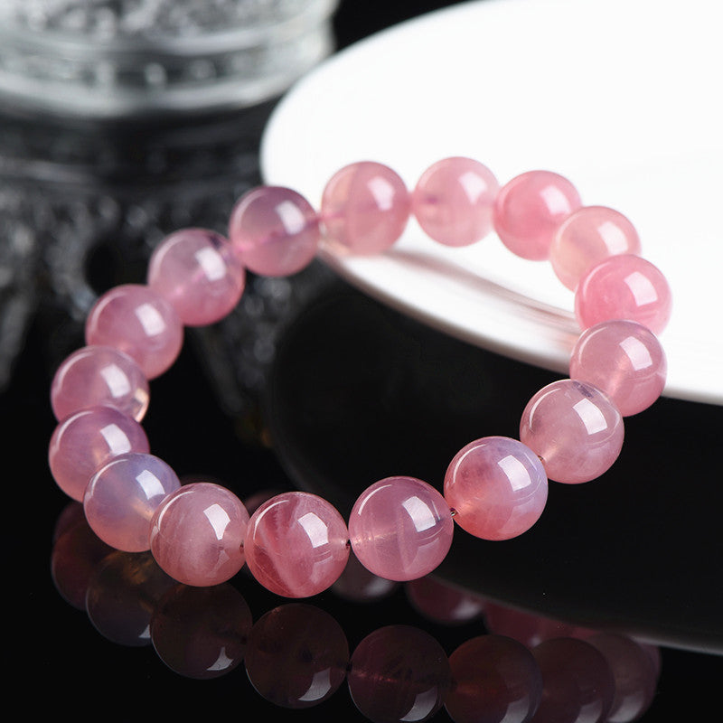 Natural pink and Purple Crystal Bracelet