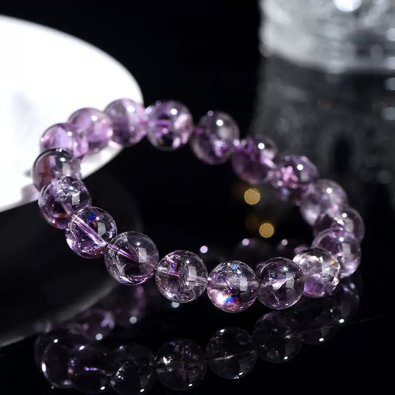 Purple-colored Asestelle Holographic Crystal Bracelet