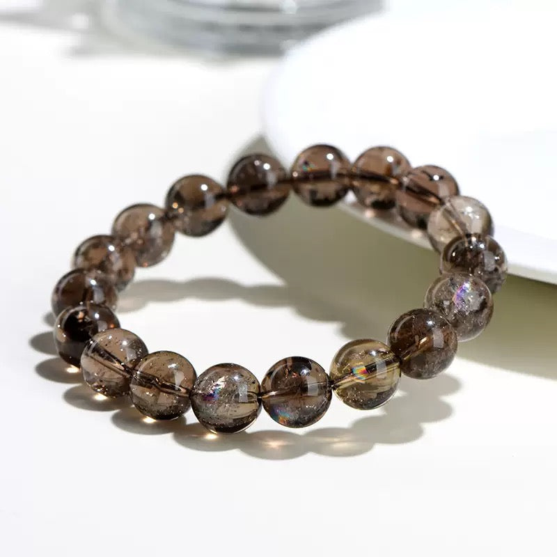 Tea-colored Asestelle Holographic Crystal Bracelet
