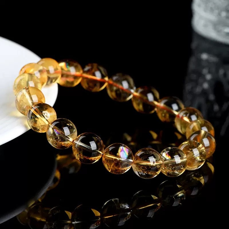 Yellow-colored Asestelle Holographic Crystal Bracelet